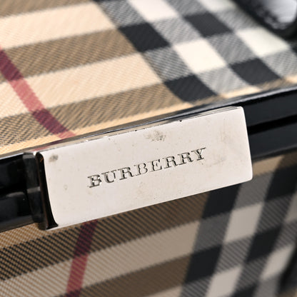 Burberry Nova Check Top Handle Tote Black 17 of 17