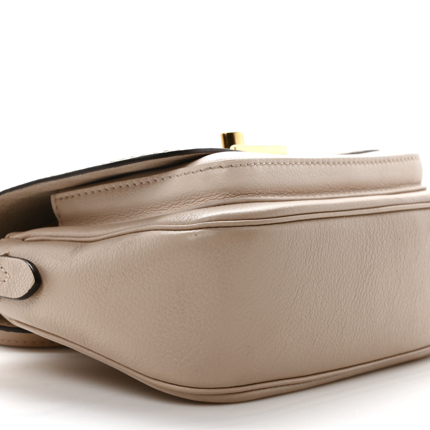Grained Calfskin Lockme Tender Greige