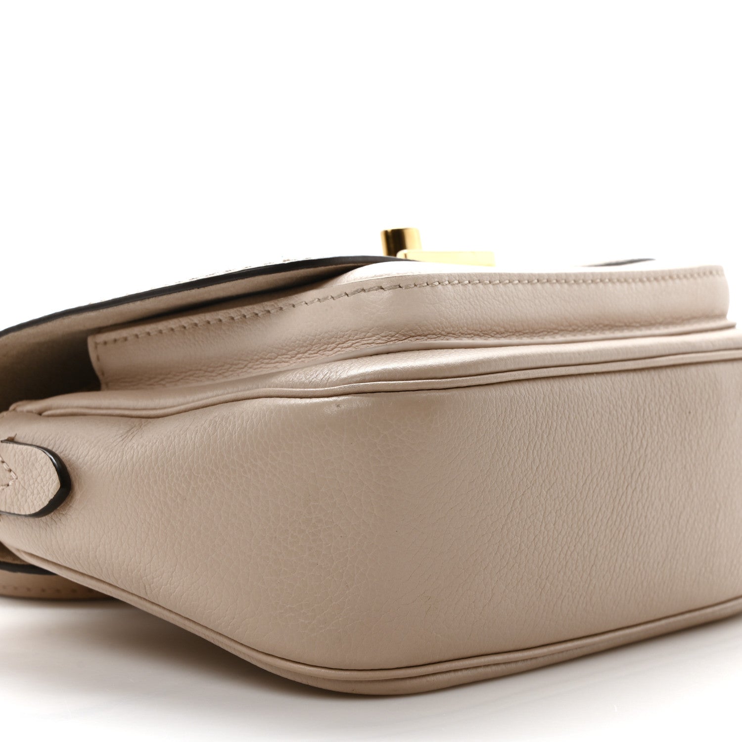 Louis Vuitton Grained Calfskin Lockme Tender Greige 8 of 9