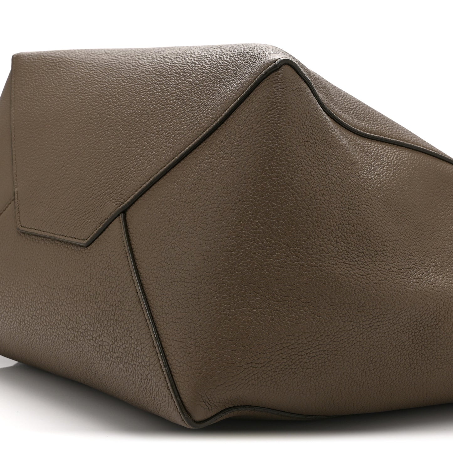 Soft Grained Calfskin Medium Belt Cabas Phantom Taupe