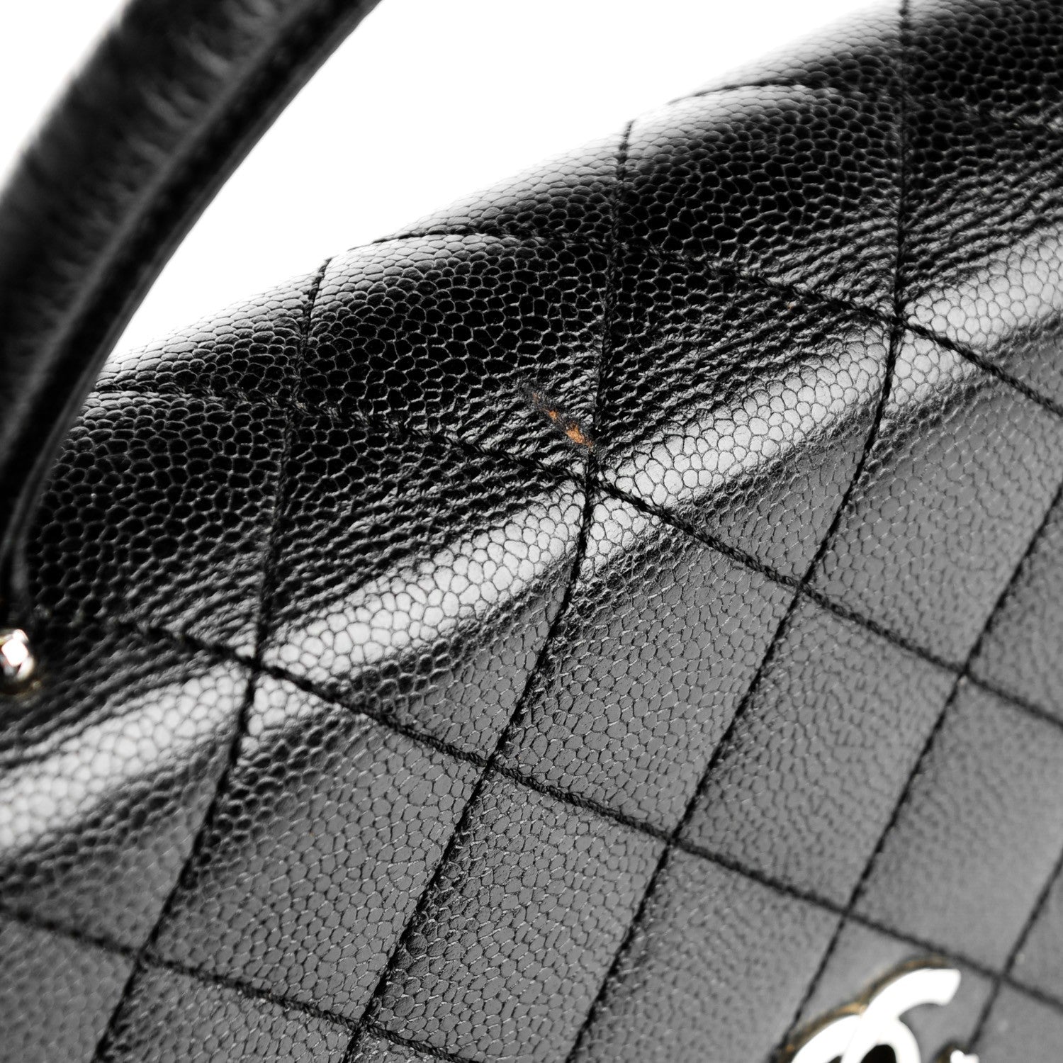 Chanel Caviar Quilted Jumbo Kelly Flap Black 9 of 9