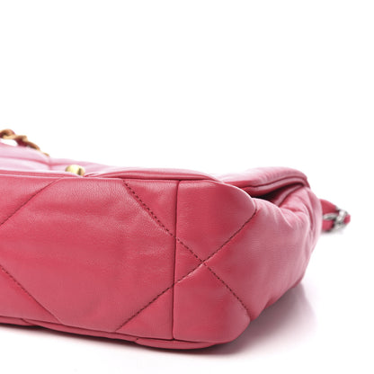 Chanel Goatskin Quilted Medium Chanel 19 Flap Pink 7 of 10