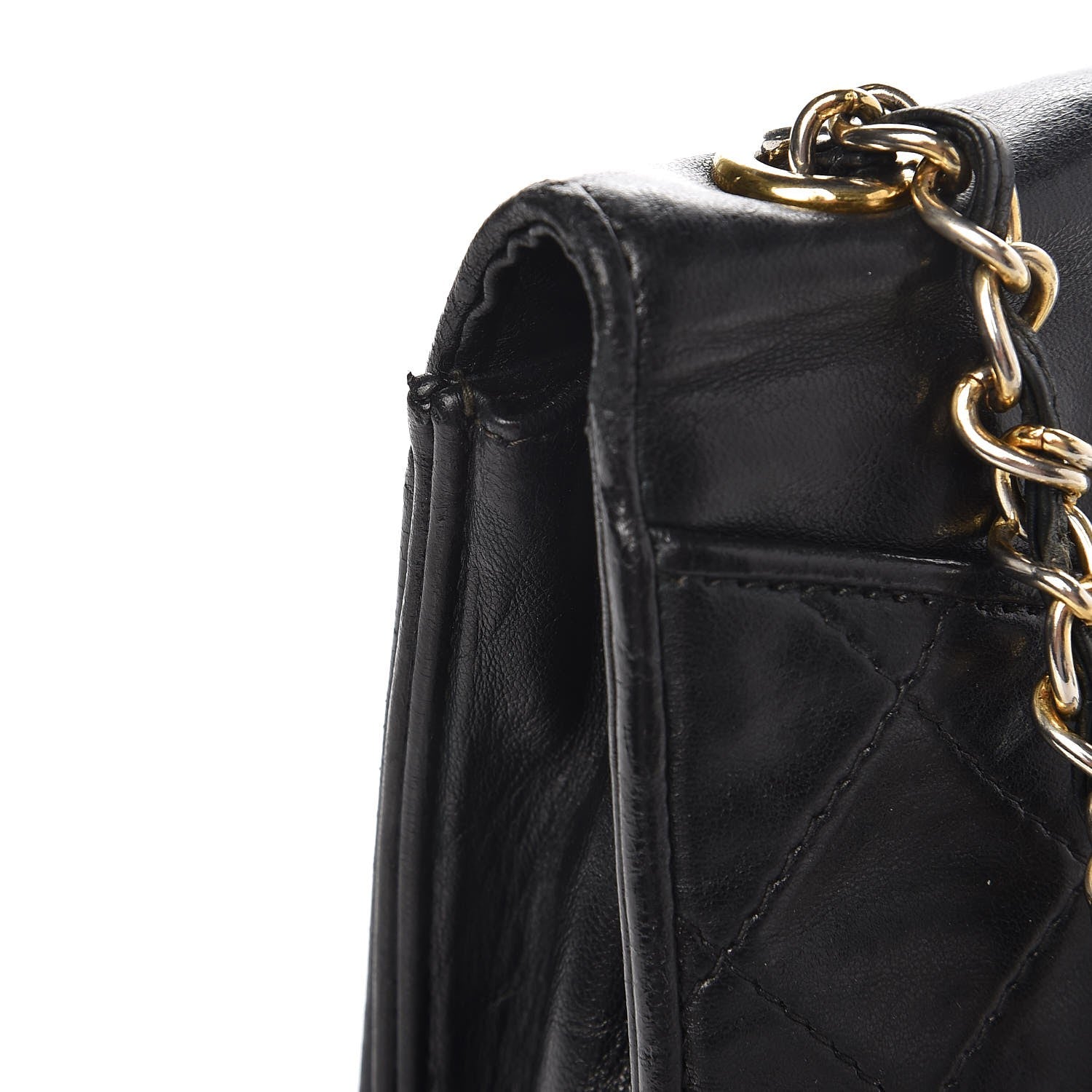 Chanel Lambskin Quilted CC Small Single Flap Black 8 of 10