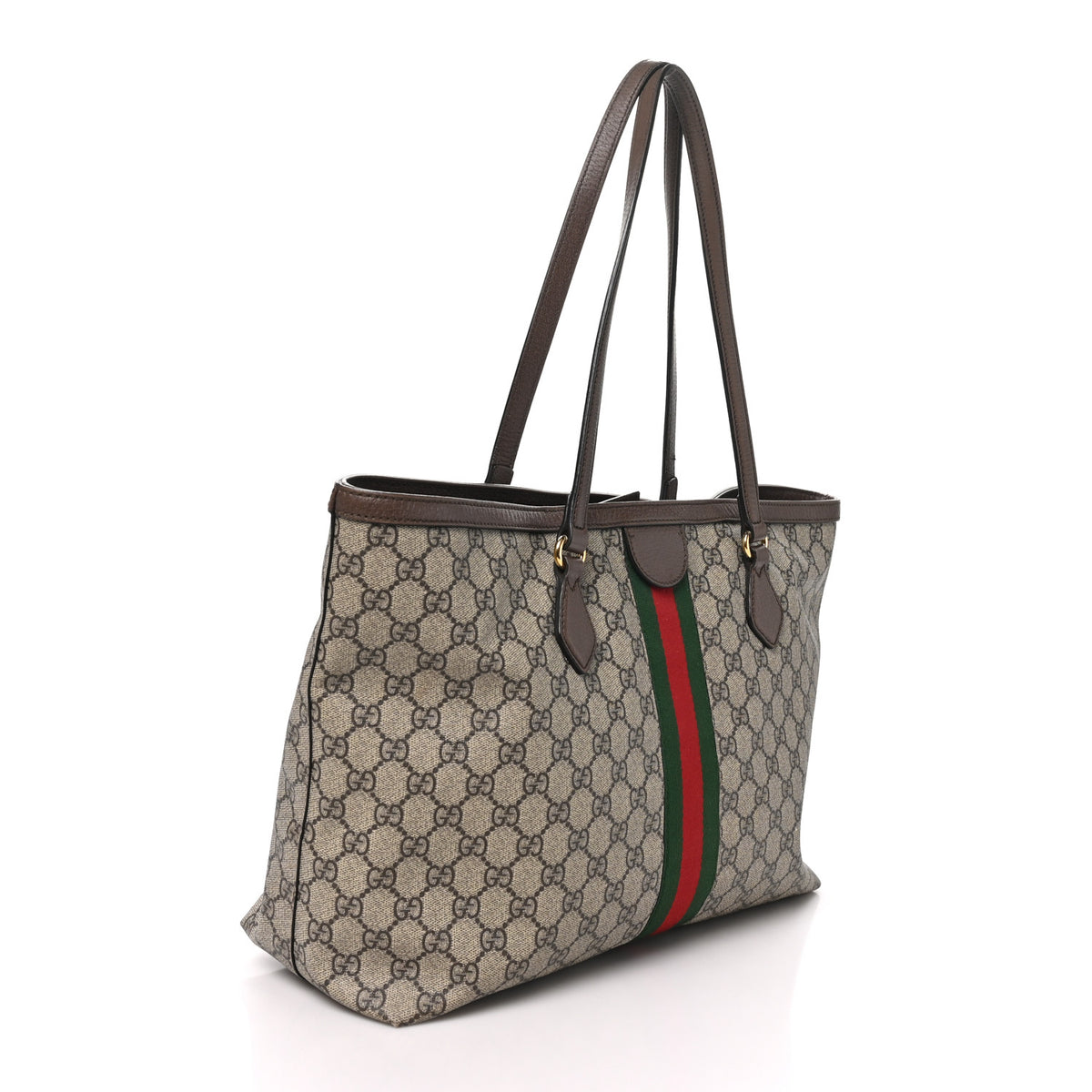 Gucci GG Supreme Monogram Medium Ophidia Shopping Tote Brown 3 of 10