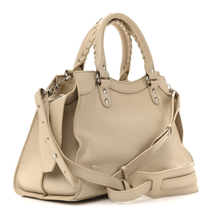Balenciaga Grained Calfskin Neo Classic Silver Hardware S City Cream 3 of 15