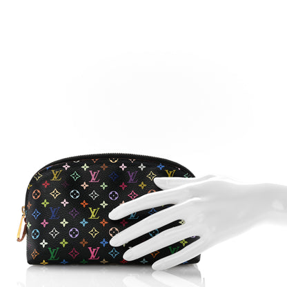 Louis Vuitton Monogram Multicolor Cosmetic Pouch Black Grenade 2 of 7