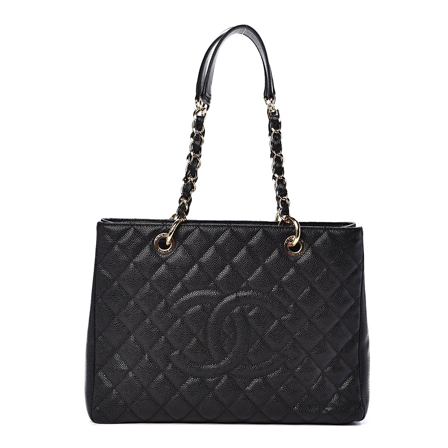 Chanel Caviar Quilted Grand Shopping Tote GST Black 1 of 11