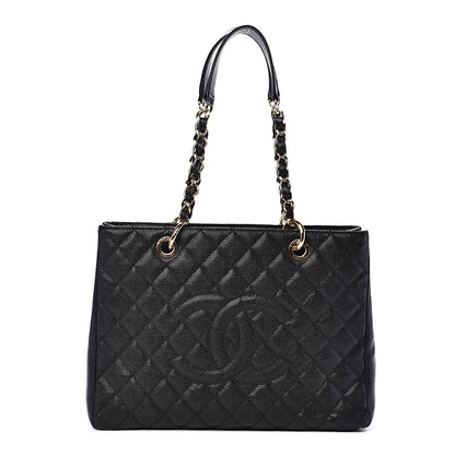 Chanel Caviar Quilted Grand Shopping Tote GST Black 1 of 11