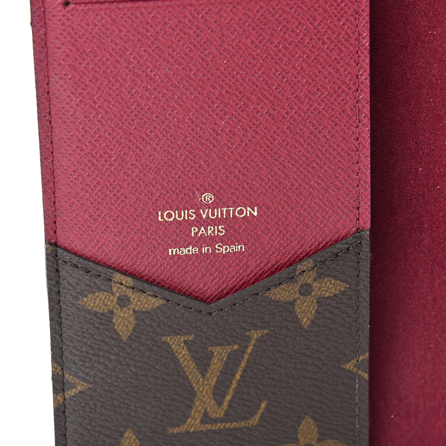 Monogram iPhone X Folio Case Fuchsia