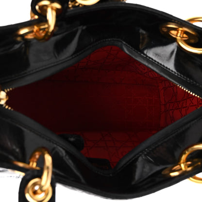 Christian Dior Patent Cannage Medium Lady Dior Black 5 of 10