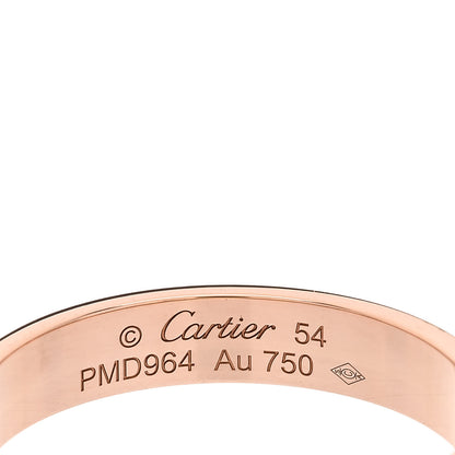 Cartier 18K Pink Gold 3.5mm LOVE Wedding Band Ring 54 6.75 4 of 4