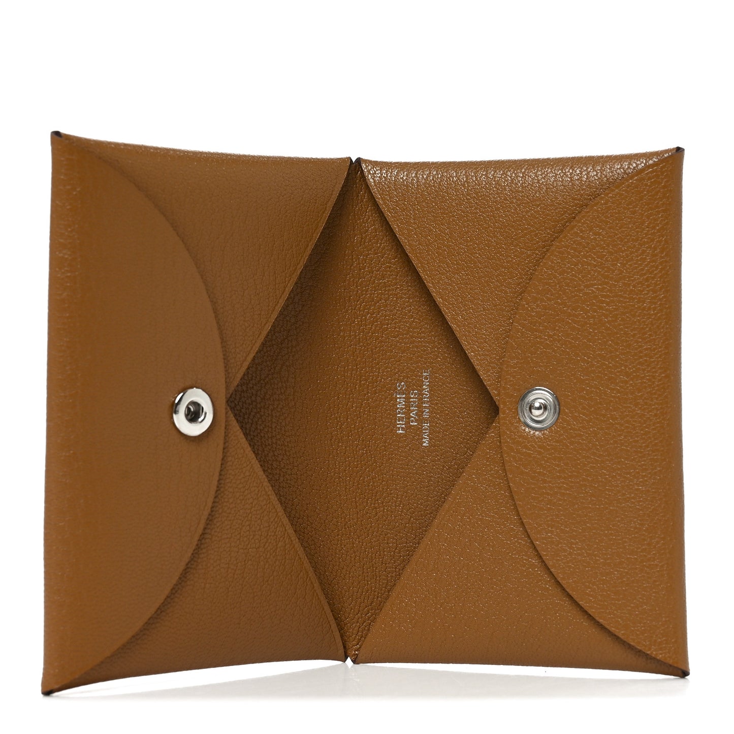 Chevre Mysore Calvi Card Case Caramel