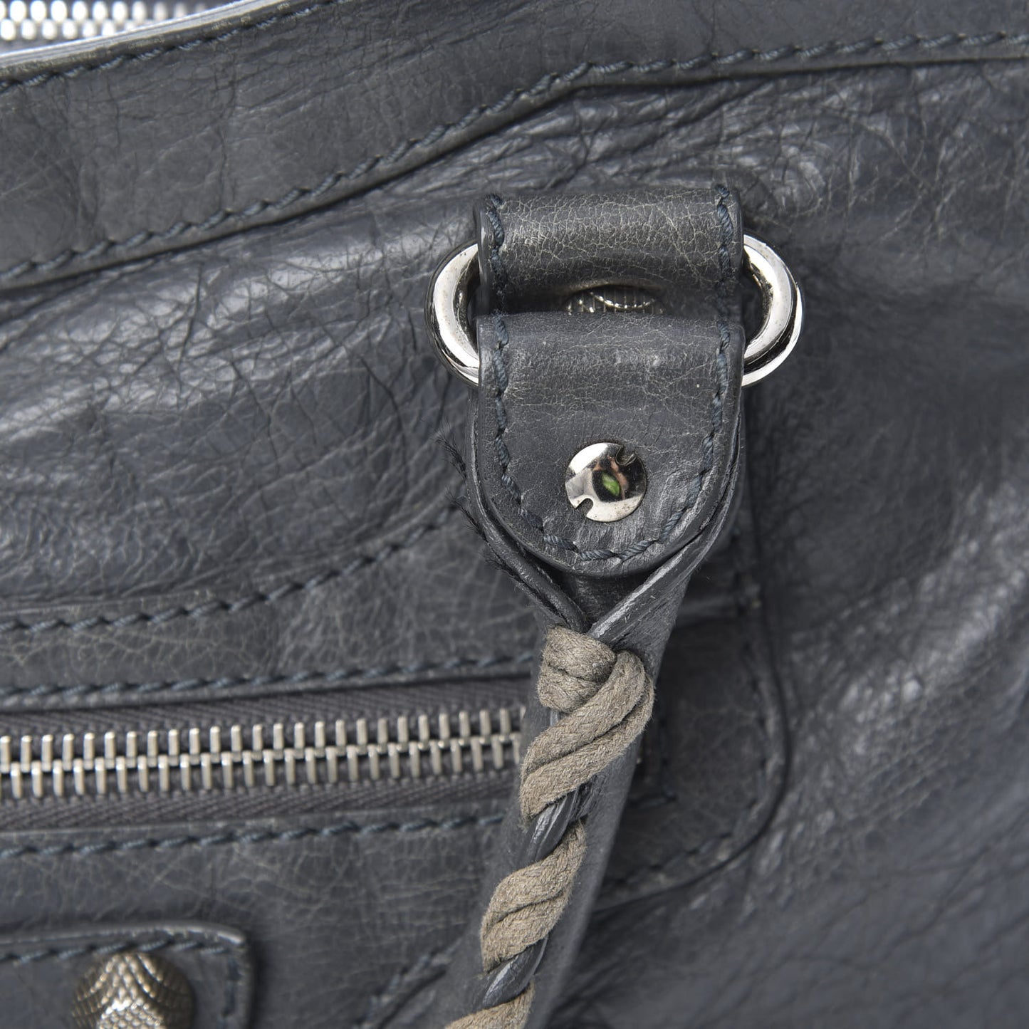 Agneau Giant 12 Silver Hardware Gris Tarmac