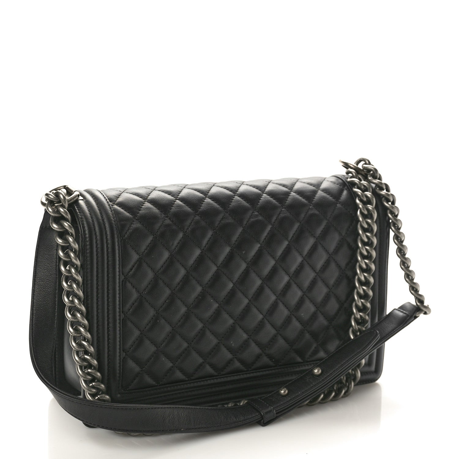 Chanel Calfskin Quilted New Medium Boy Flap Black 3 of 14