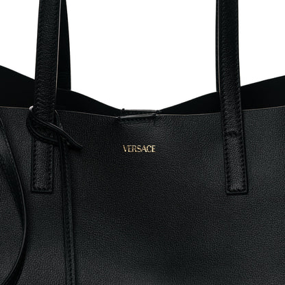 Versace Calfskin Virtus Tote Black 7 of 13