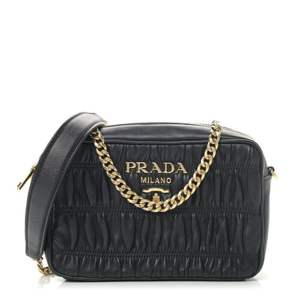 Prada Nappa Gaufre Camera Bag Black 1 of 9