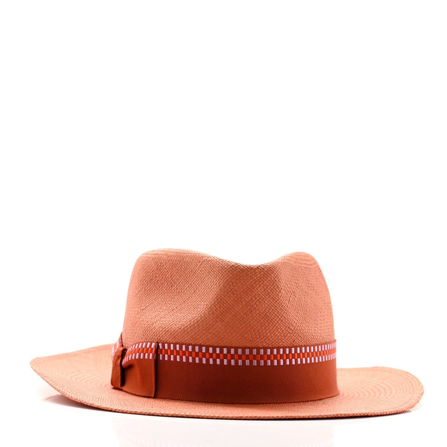 Straw Esperance Panama Hat 57 Terracotta