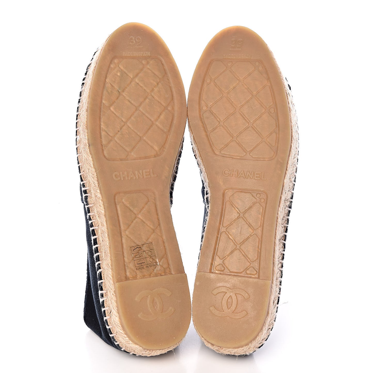 Velvet Logo Espadrilles 39 Blue Black