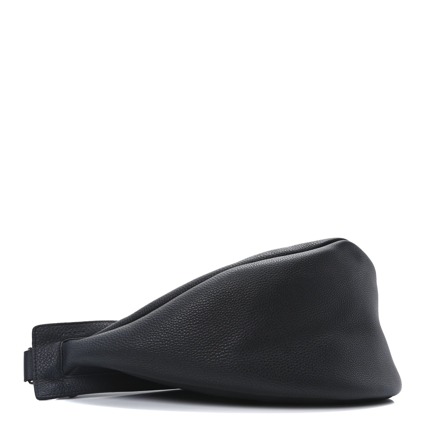The Row Grained Calfskin Large Slouchy Banana Bag Black 4 of 9