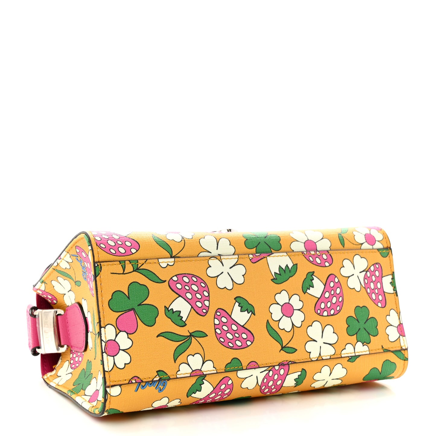 Canvas Childrens Flower Mushroom Print Shoulder Bag