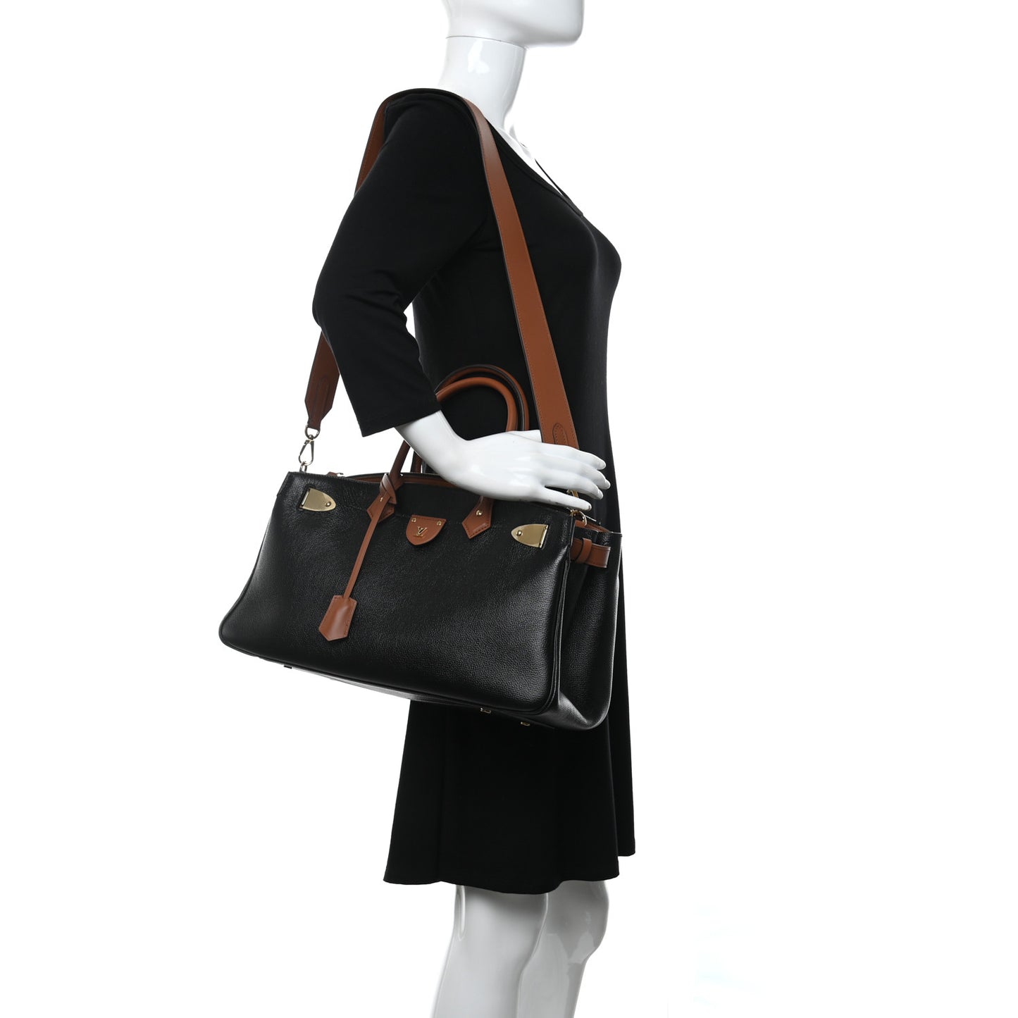 Calfskin All Set MM Black Tan