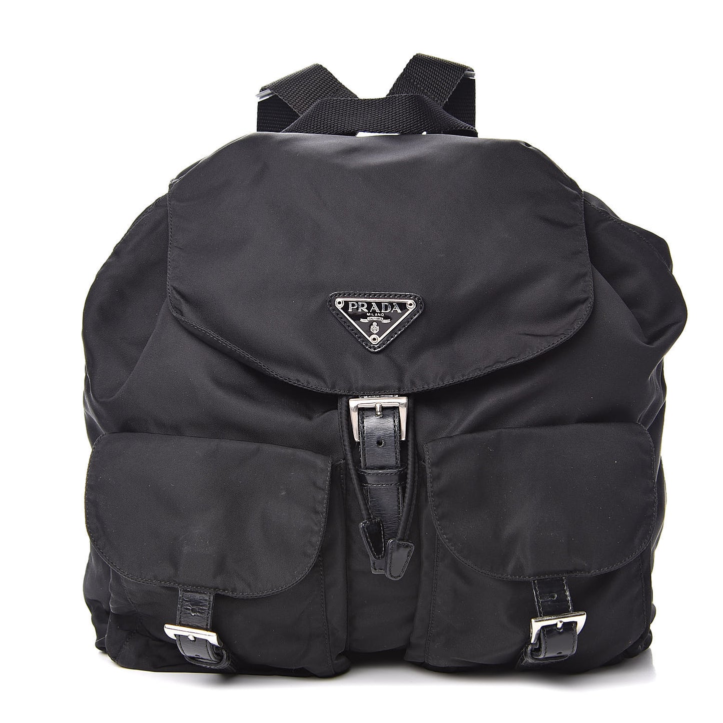 Nylon Vela Medium Backpack Black