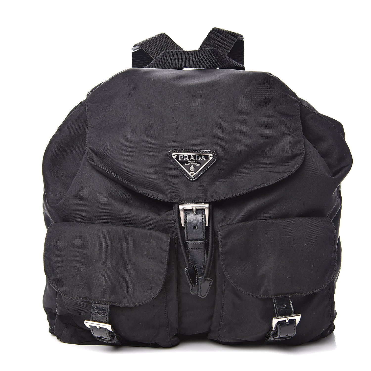 Prada Nylon Vela Medium Backpack Black 1 of 12