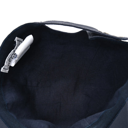 Hermes Cotton Canvas Miles H Mors Cap 58 Marine 7 of 8