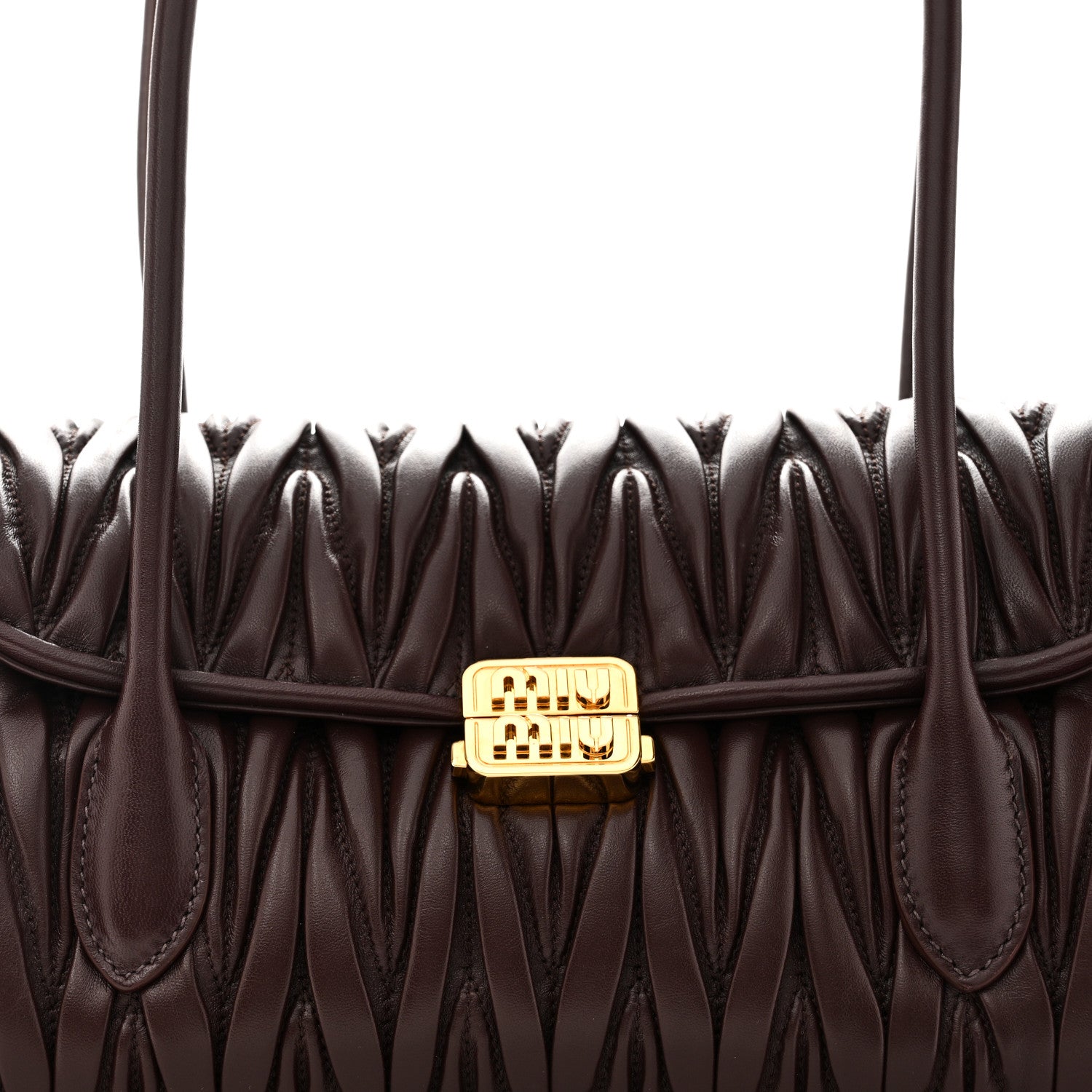Miu Miu Nappa Matelasse Shoulder Bag Radica 7 of 9