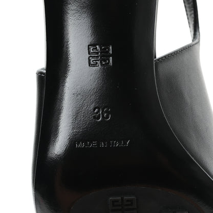 Givenchy Calfskin G Cube 50mm Slingback Pumps 36 Black 7 of 10