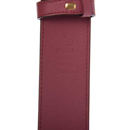 Gucci GG Supreme Monogram Blooms Moon Calfskin Interlocking G 37mm Belt 90 36 Beige Ebony Multicolor Dry Rose 5 of 7