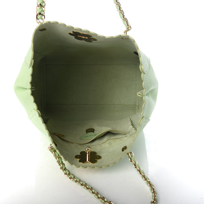 Mulberry Classic Calfskin Cecily Flower Tote Mint Green 5 of 8