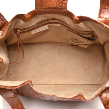 Nancy Gonzalez Crocodile Tote Brown 5 of 8