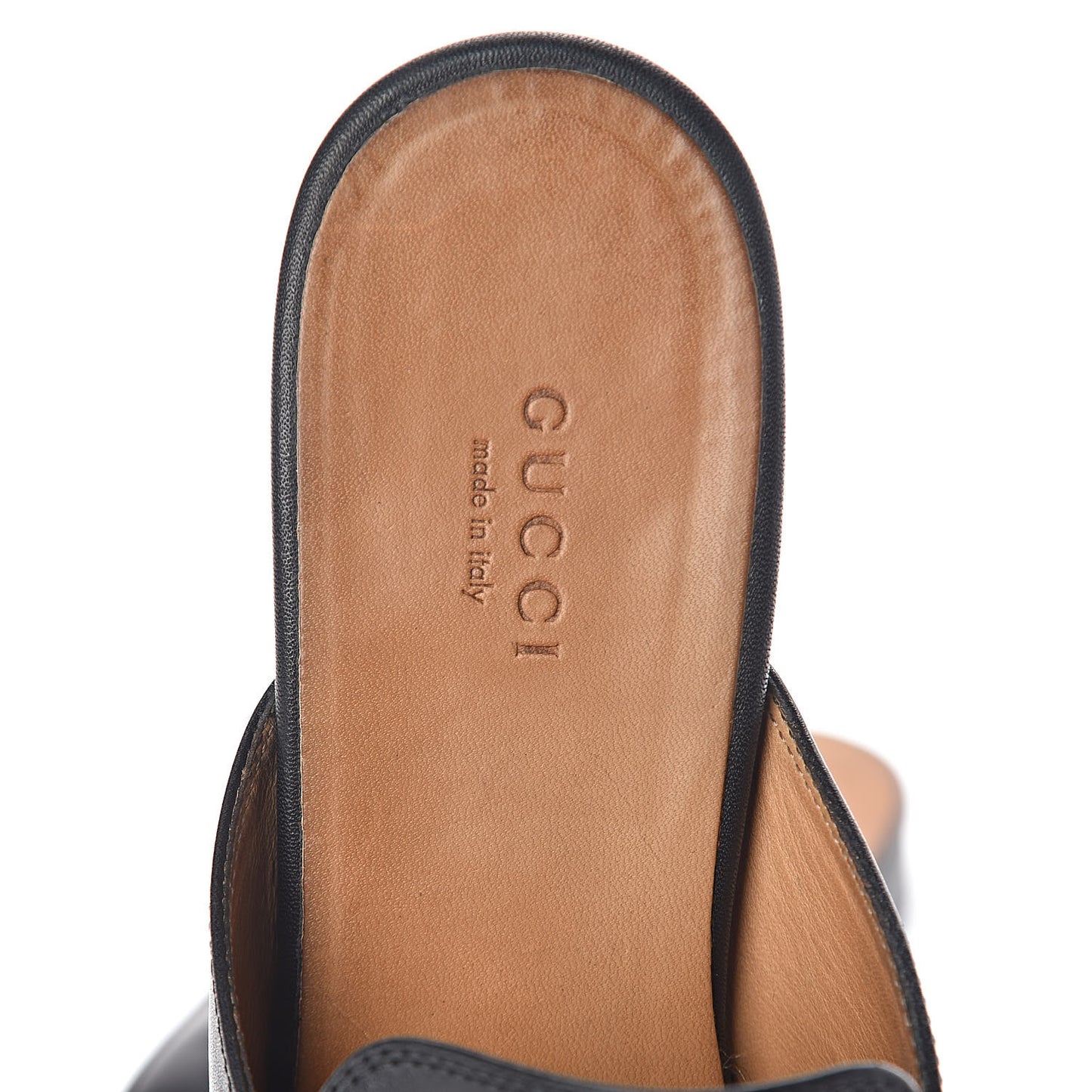 Calfskin Womens Princetown Slippers 38.5 Black