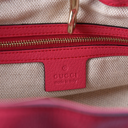 Gucci Pebbled Calfskin Medium Soho Chain Shoulder Bag Pink 5 of 9
