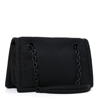 Prada Tessuto Nylon Padded Chain Shoulder Bag Black 3 of 12