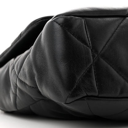Chanel Lambskin Quilted Large Chanel 19 Flap Black 9 of 10