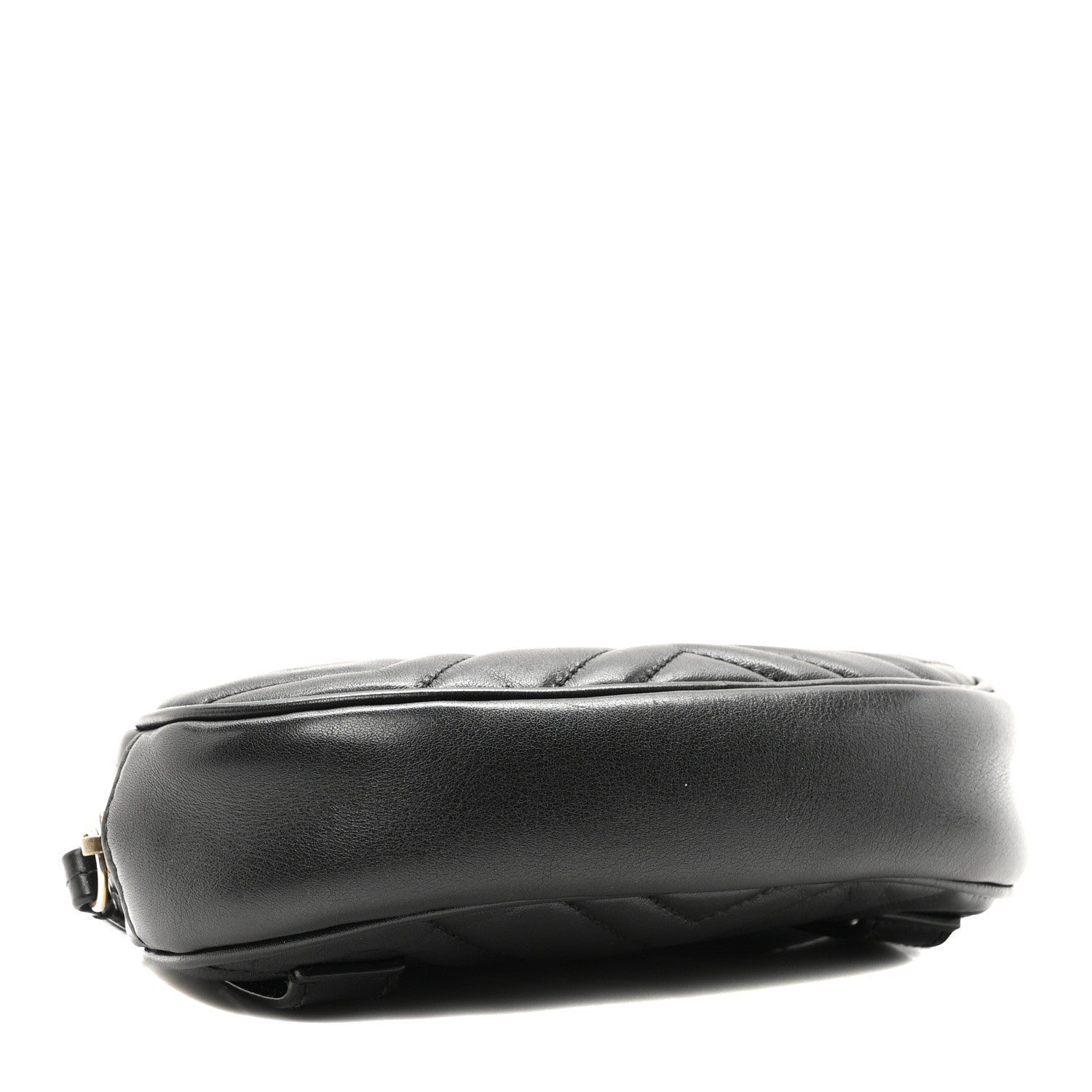 Gucci Calfskin Matelasse GG Marmont Belt Bag 75 30 Black 4 of 10