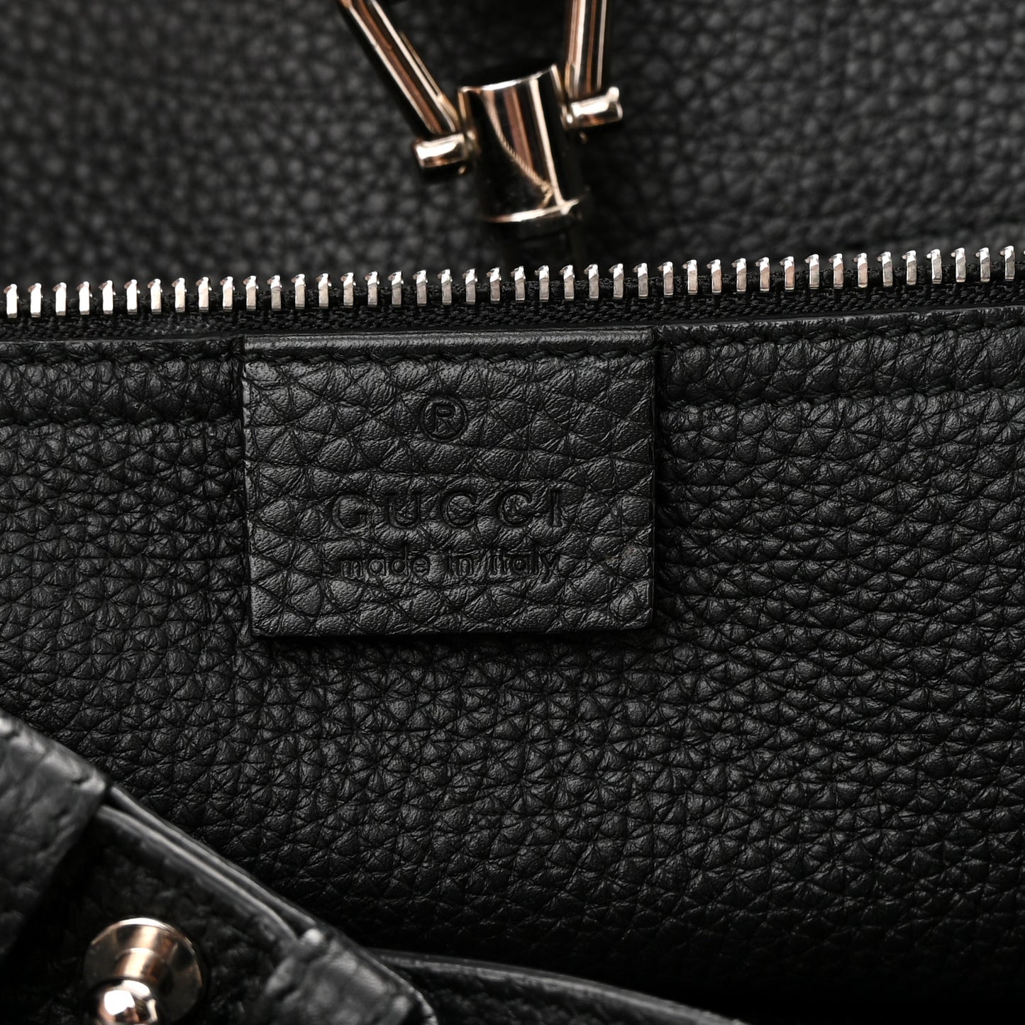 Soft Calfskin Medium Jackie Top Handle Bag Black