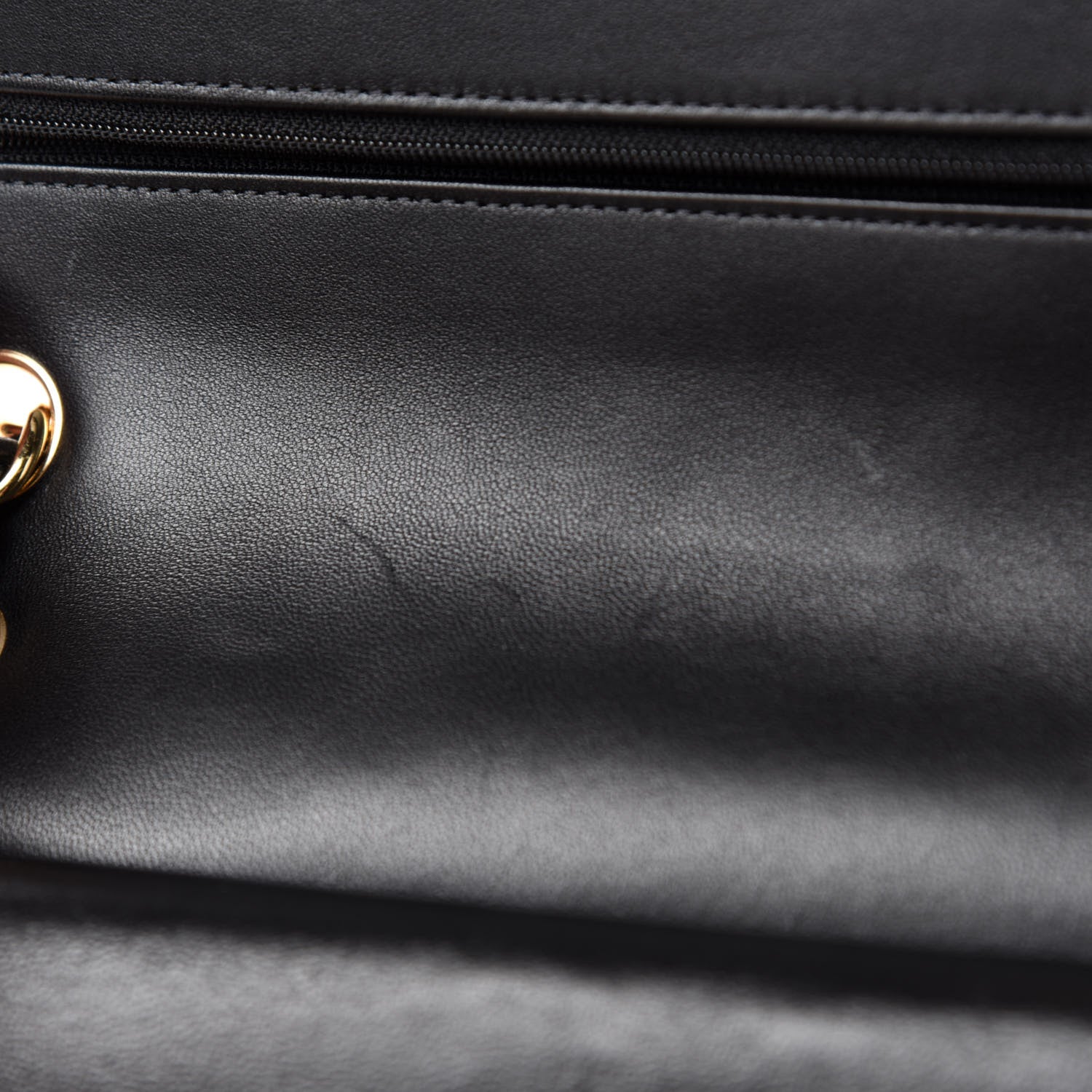 Chanel Lambskin Quilted Jumbo Double Flap Black 9 of 15