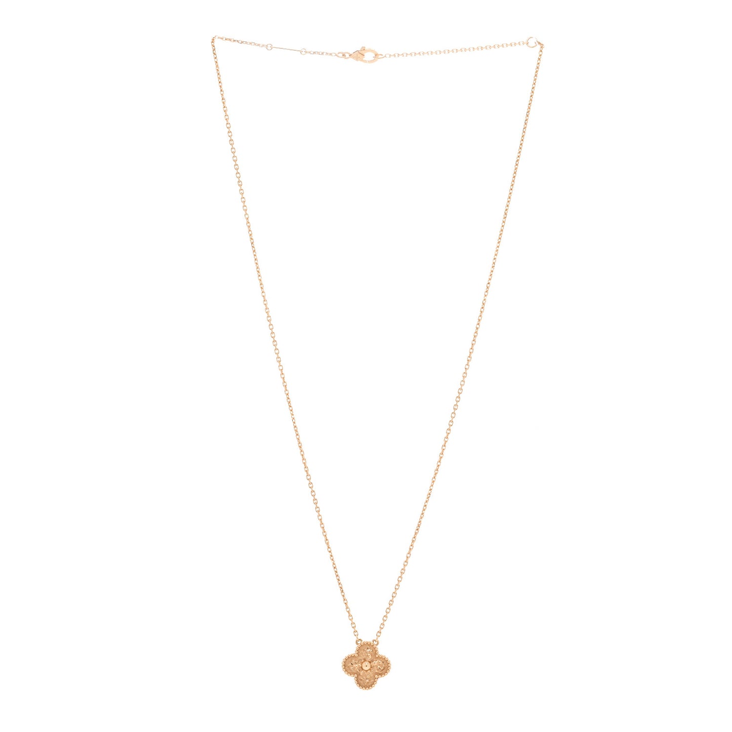18K Yellow Gold Vintage Alhambra Pendant Necklace