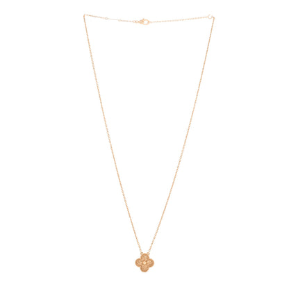 Van Cleef & Arpels 18K Yellow Gold Vintage Alhambra Pendant Necklace 3 of 5