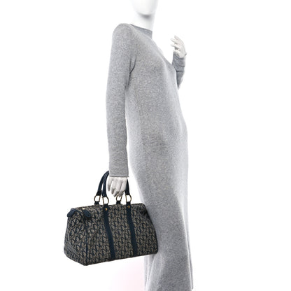Christian Dior Monogram Boston Navy Blue 2 of 11