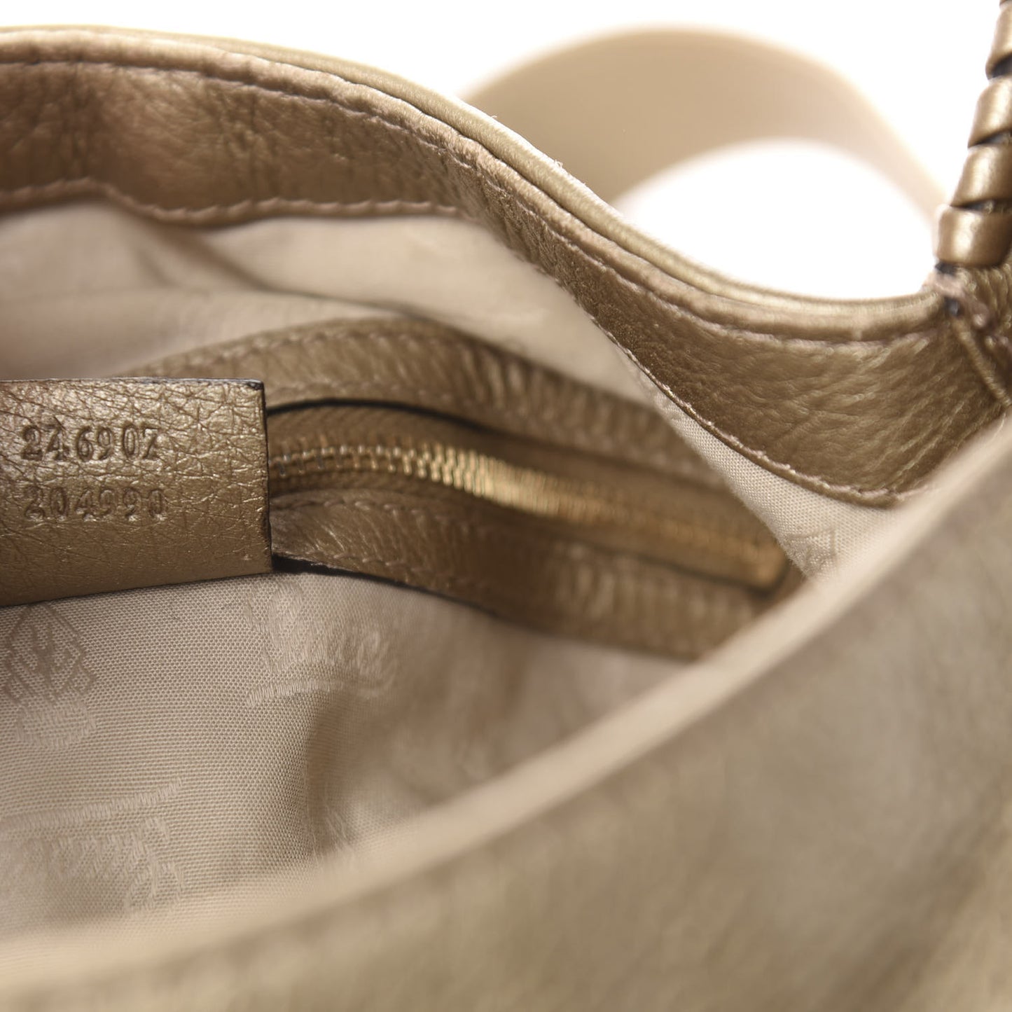Metallic Pebbled Calfskin Medium New Jackie Shoulder Bag Gold