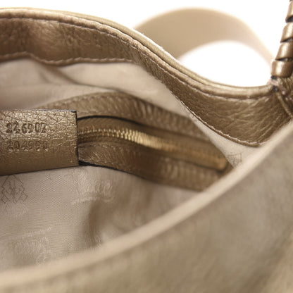 Gucci Metallic Pebbled Calfskin Medium New Jackie Shoulder Bag Gold 9 of 10