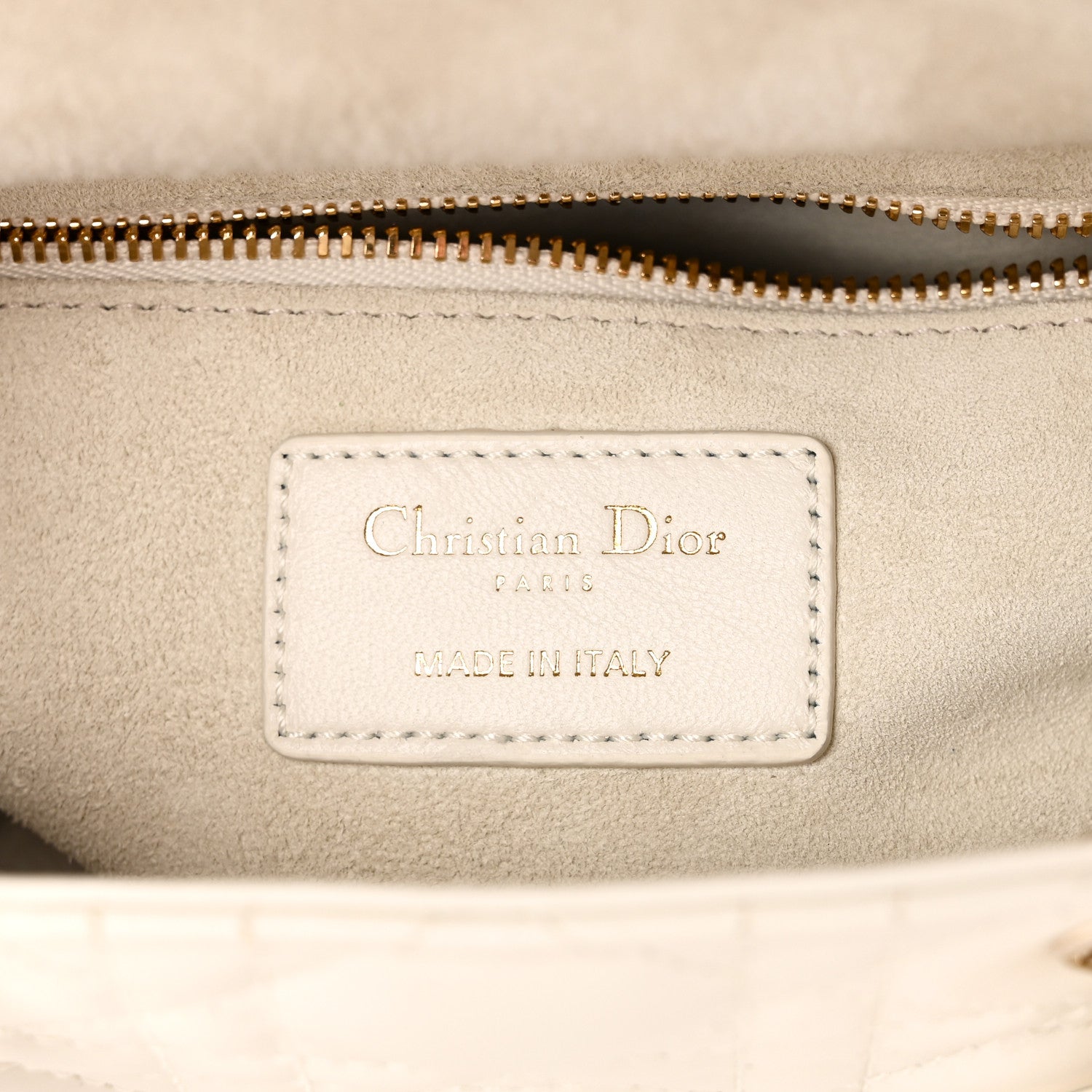 Christian Dior Lambskin Cannage Small Lucky Badges My Lady Dior White 6 of 10