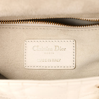 Christian Dior Lambskin Cannage Small Lucky Badges My Lady Dior White 6 of 10