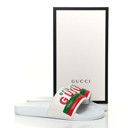 Gucci Nappa Original Gucci Mens Slide Sandals 11 Great White 9 of 9