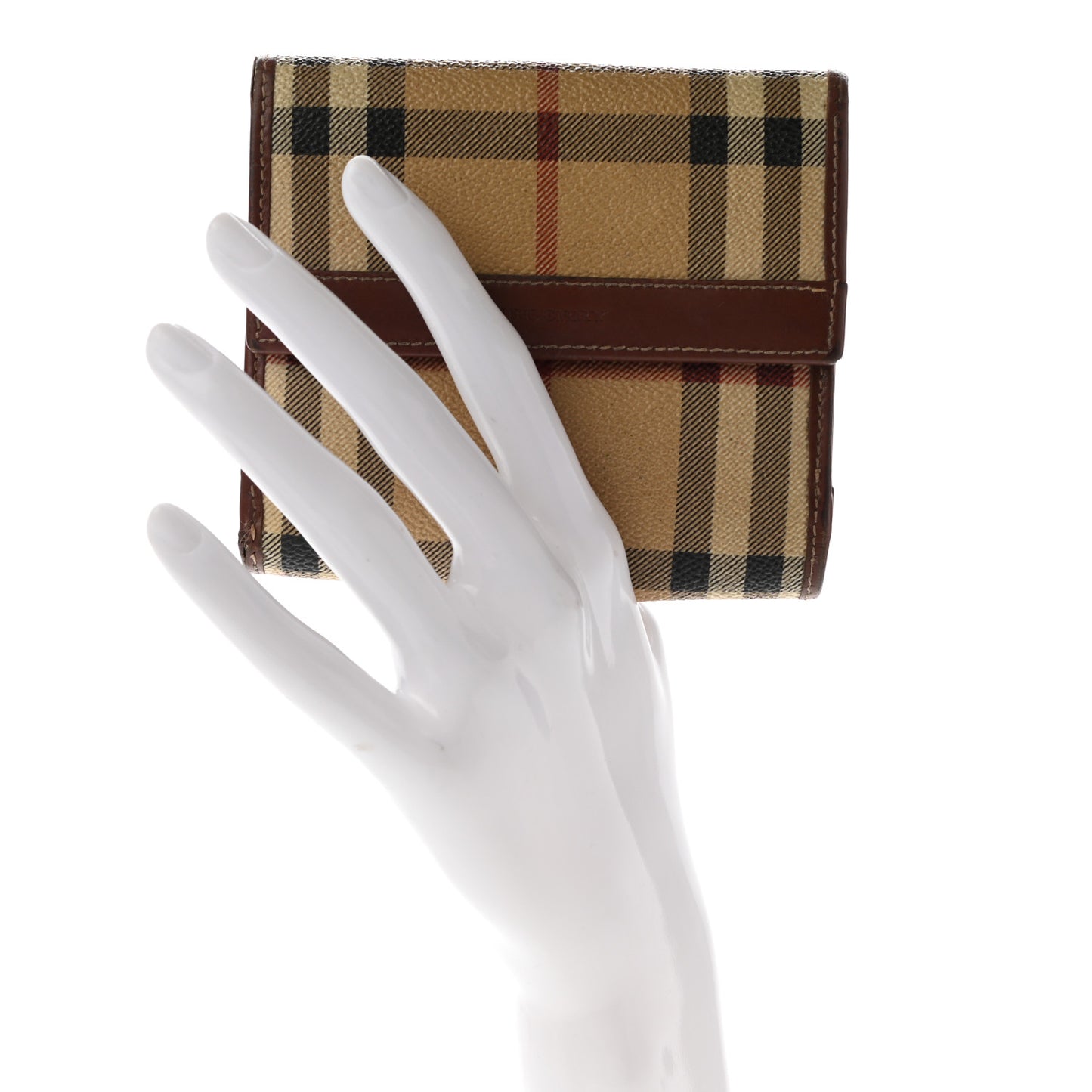 Haymarket Check Compact Wallet Brown