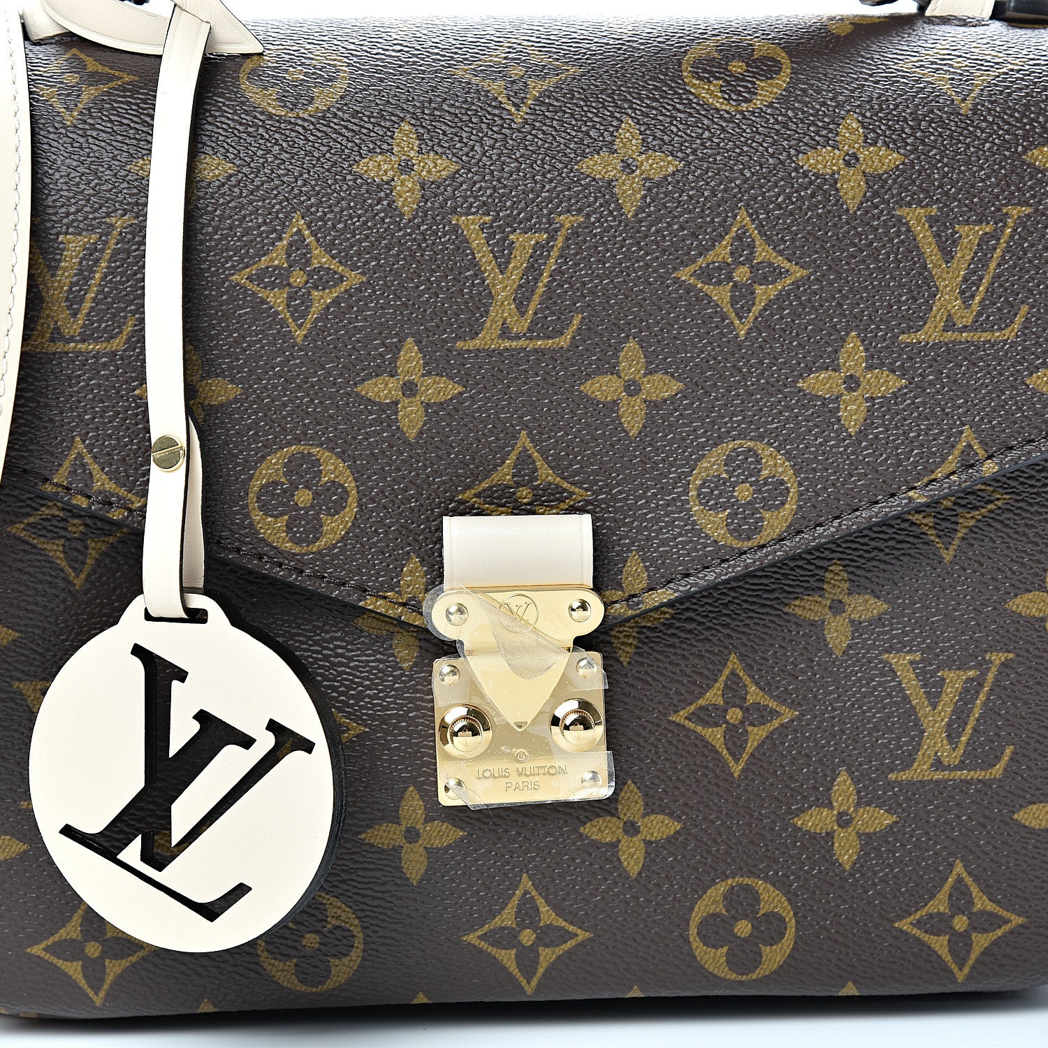 Louis Vuitton Monogram Braided Pochette Metis Creme Beige 7 of 10